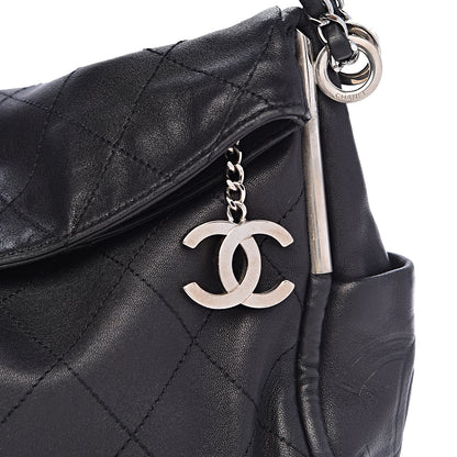 Chanel Lambskin Stitched Medium Ultimate Soft Tote Black 8 of 10