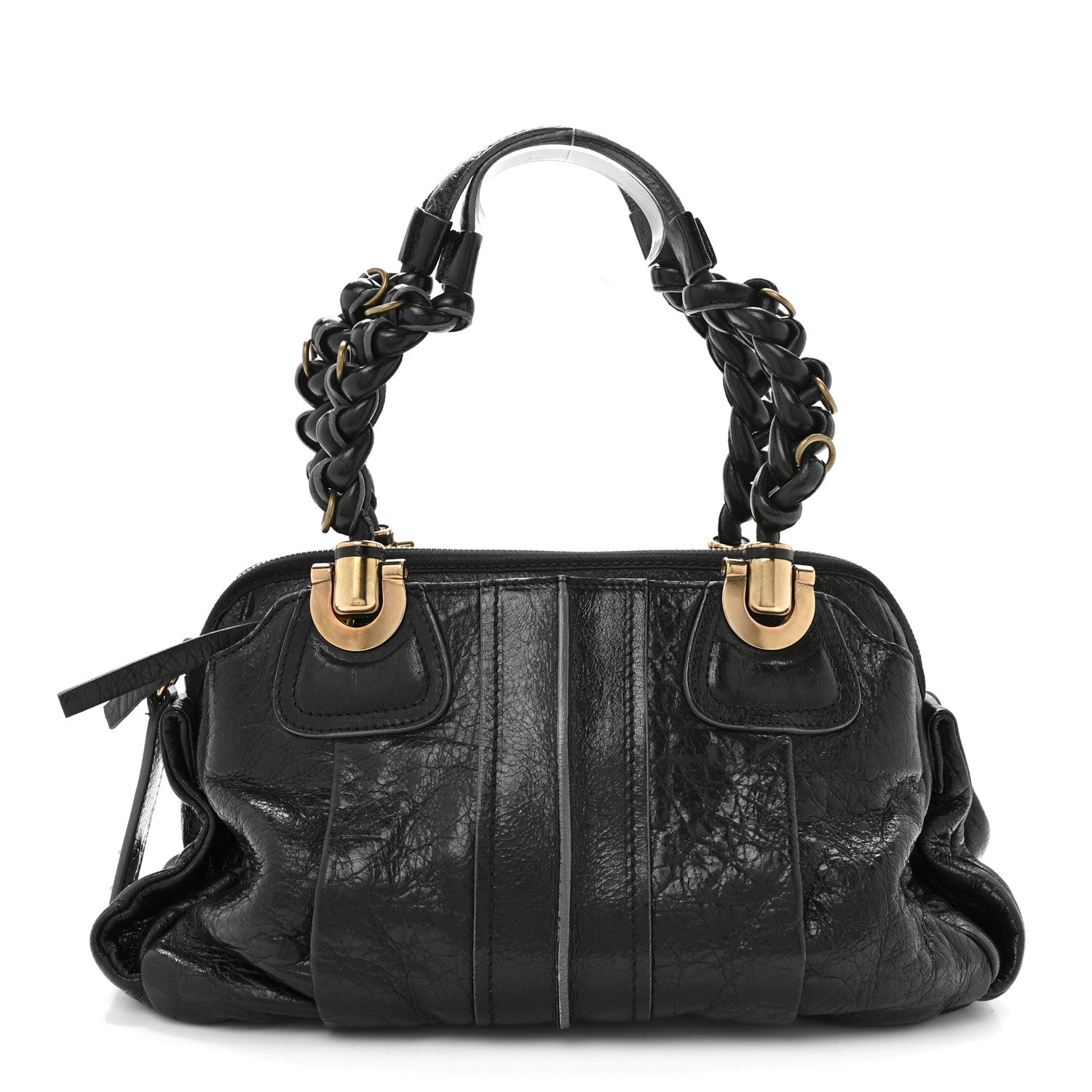 Chloe Lambskin Heloise Satchel Black 1 of 15