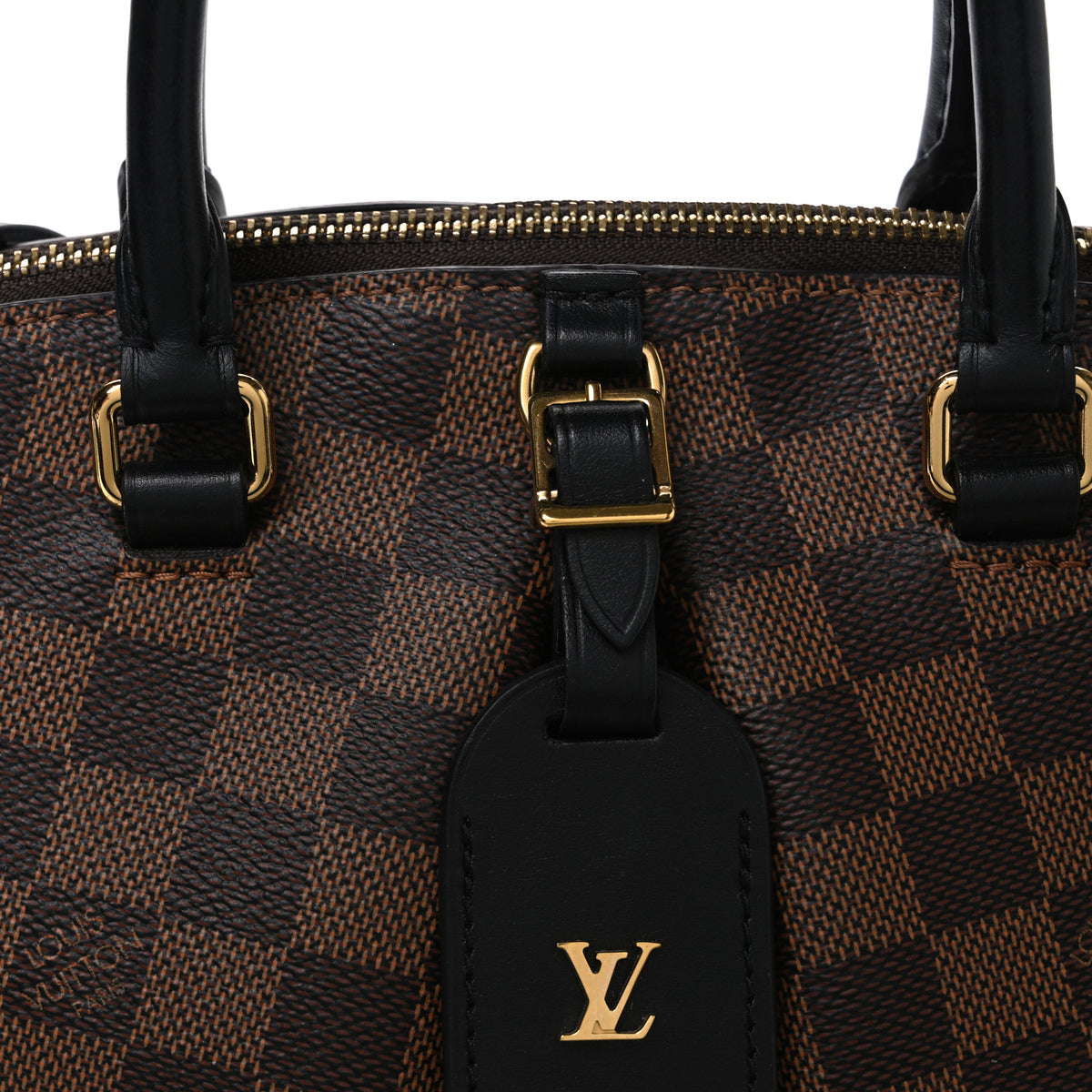 Louis Vuitton Damier Ebene Odeon Tote PM Black 7 of 9