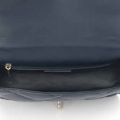 Chanel Lambskin Quilted Easy Carry Flap Navy 5 of 9