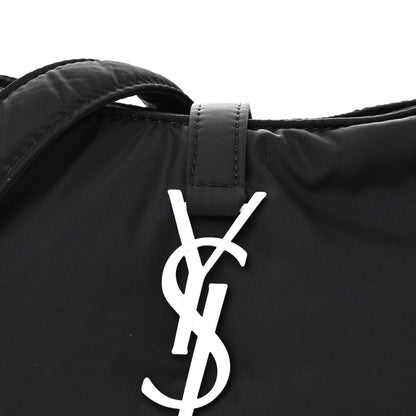 Saint Laurent Econyl Nylon Le 5 A 7 Hobo Black White 8 of 10