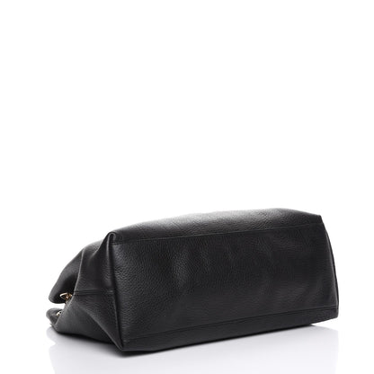 Gucci Pebbled Calfskin Medium Soho Chain Shoulder Bag Black 4 of 7