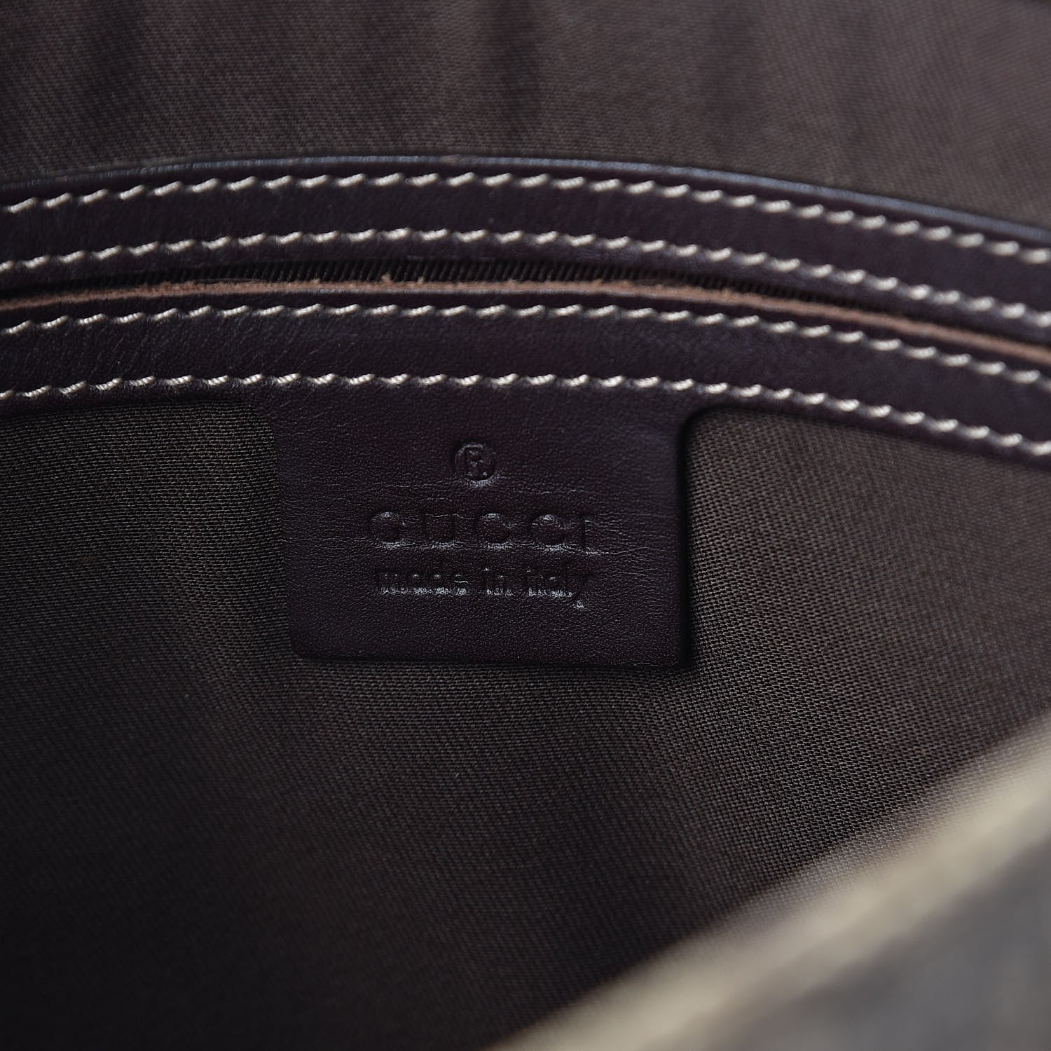 Gucci GG Supreme Monogram Medium Flat Messenger Bag Dark Brown 6 of 9