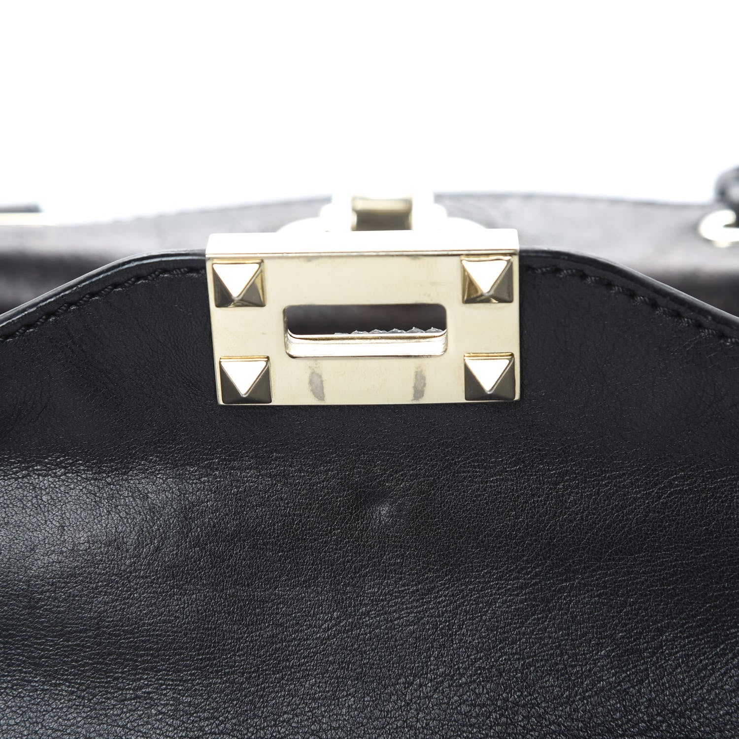 Valentino Garavani Vitello Small Rockstud Tote Black 12 of 16