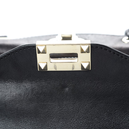 Valentino Garavani Vitello Small Rockstud Tote Black 12 of 16