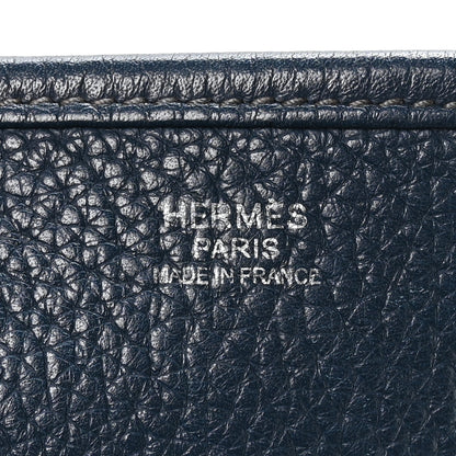 Hermes Taurillon Clemence EVELYNE III GM Blue De Prusse 6 of 10