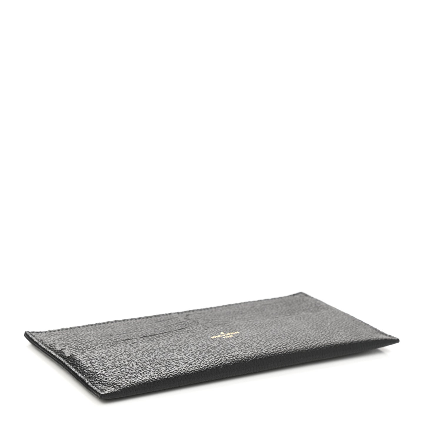 Calfskin Felicie Chain Wallet Card Holder Insert Black