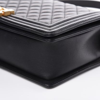 Chanel Caviar Quilted New Medium Boy Flap Black 10 of 13