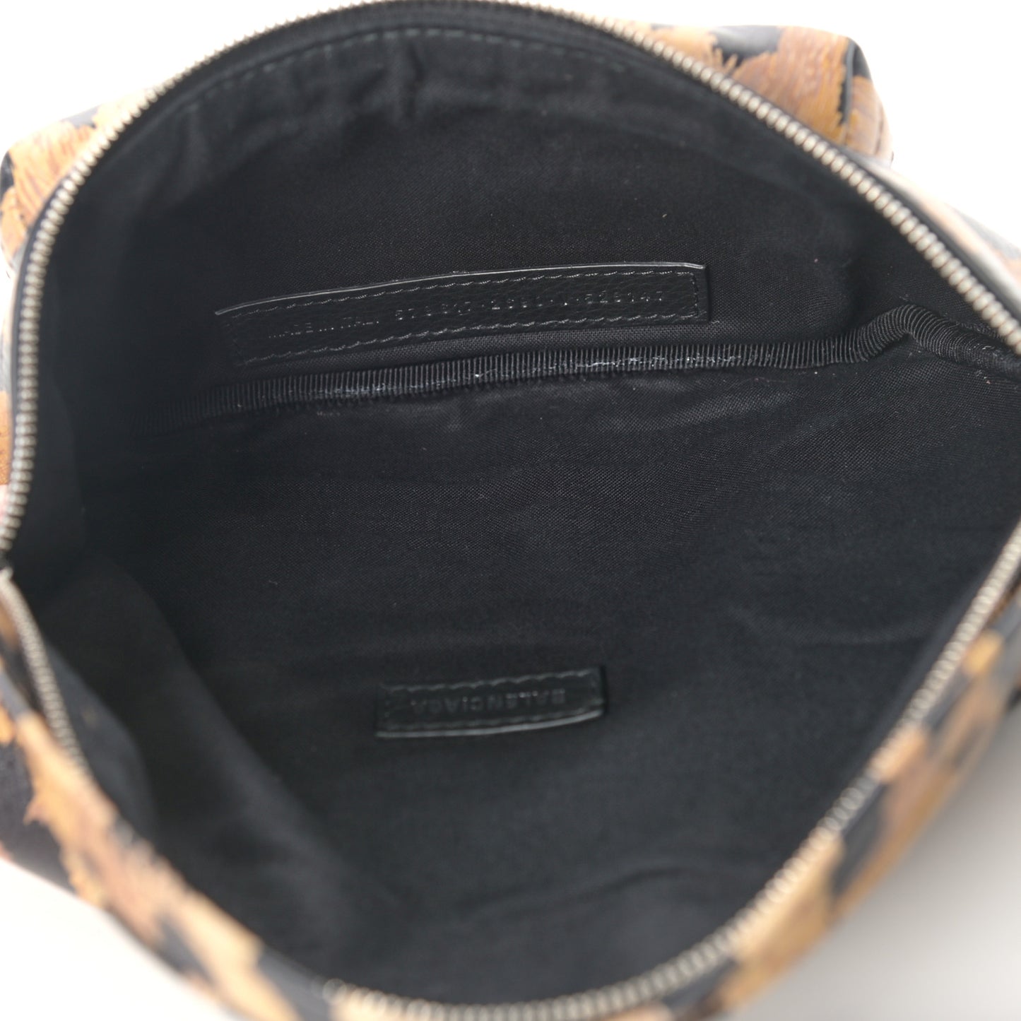 Calfskin Printed Leopard Everyday Logo Beltpack XS Beige White