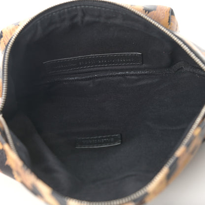 Balenciaga Calfskin Printed Leopard Everyday Logo Beltpack XS Beige White 6 of 8