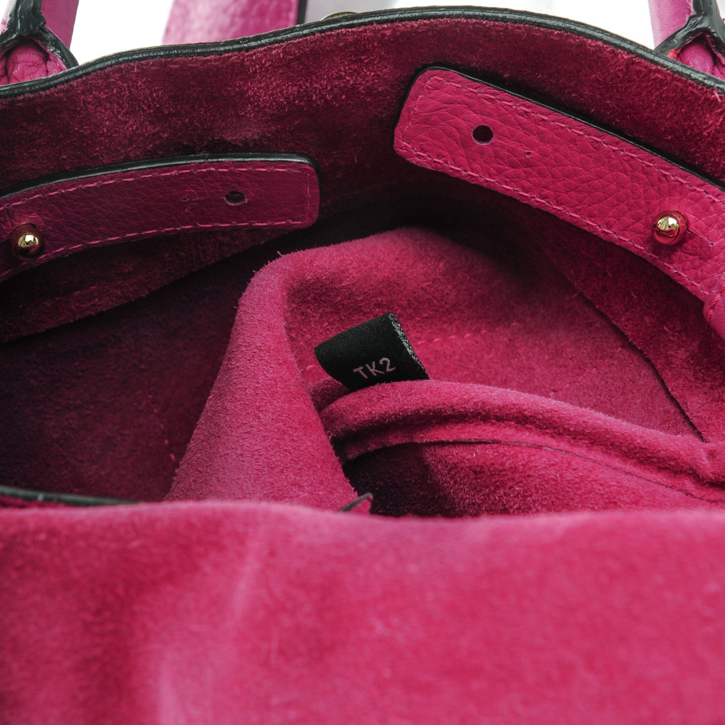 Spongy Pebbled Small Bayswater Satchel Hot Fuchsia