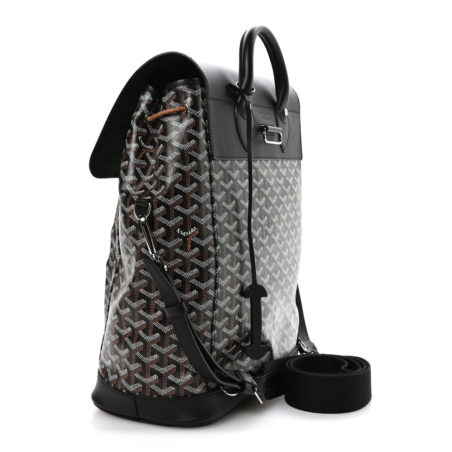 Goyardine Calfskin Alpin MM Backpack Black