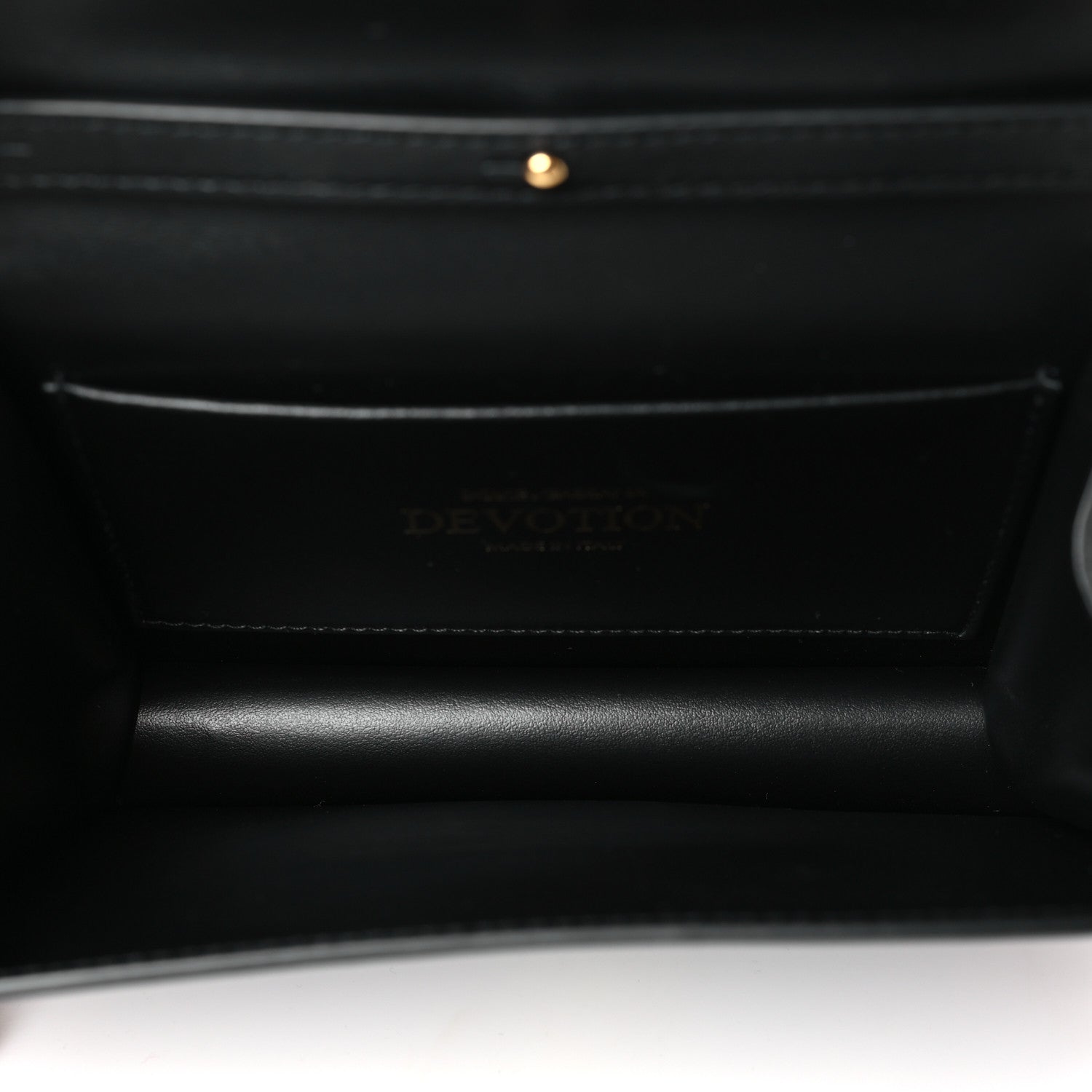 Dolce & Gabbana Smooth Calfskin Small Devotion Envelope Top Handle Bag Black 5 of 8