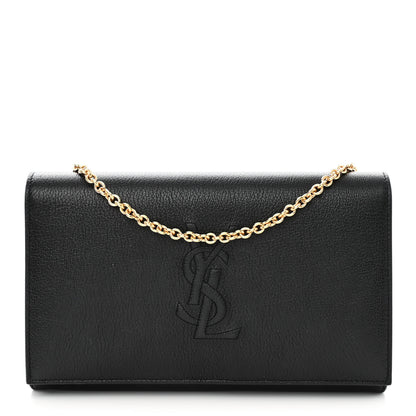 Saint Laurent Calfskin Monogram Belle de Jour Chain Clutch Black 1 of 13