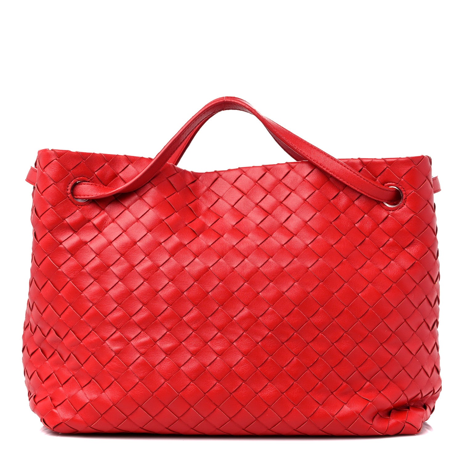 Bottega Veneta Nappa Intrecciato Garda Bag Red 1 of 9