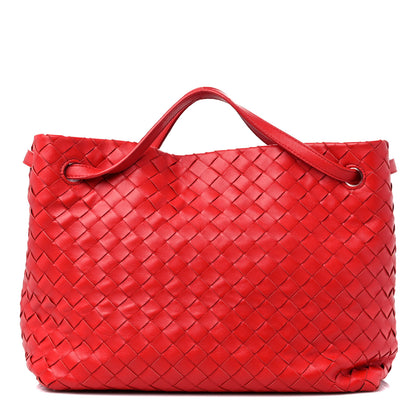 Bottega Veneta Nappa Intrecciato Garda Bag Red 1 of 9