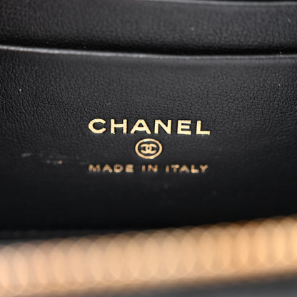 Chanel Caviar Quilted Polly Pocket East West Top Vanity With Chain Black 6 of 11
