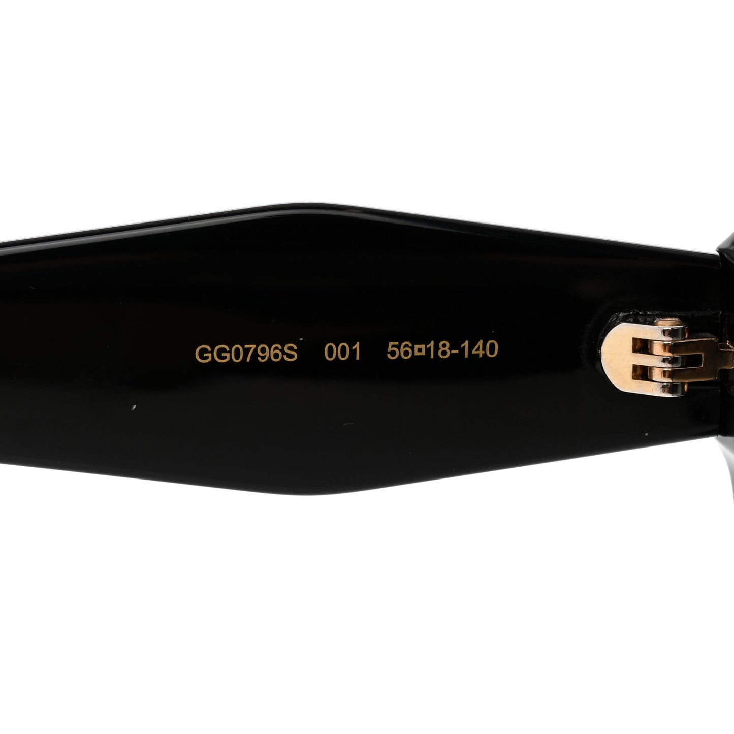 Acetate Round Frame Sunglasses GG0796S Black