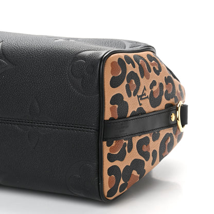 Louis Vuitton Empreinte Monogram Giant Wild At Heart Speedy Bandouliere 25 Black 9 of 10