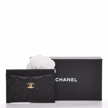 Chanel Caviar Quilted Card Holder Black 8 of 8