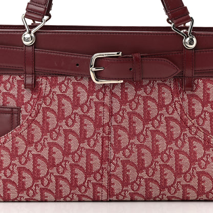 Christian Dior Calfskin Monogram Jeans Pocket Tote Red 8 of 17