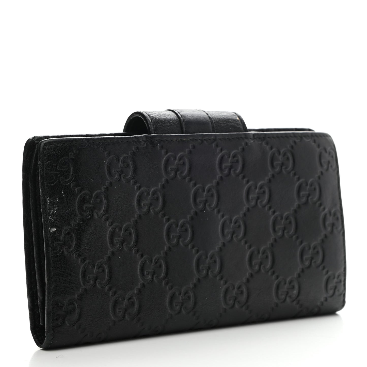 Guccissima Ladies Web Long Wallet Black