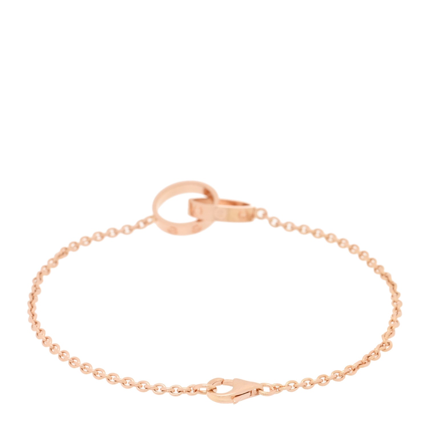 Cartier 18K Pink Gold Interlocking LOVE Bracelet 2 of 3