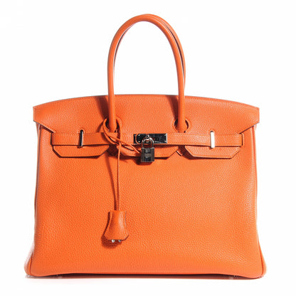 Hermes Togo Birkin 35 Orange 1 of 9