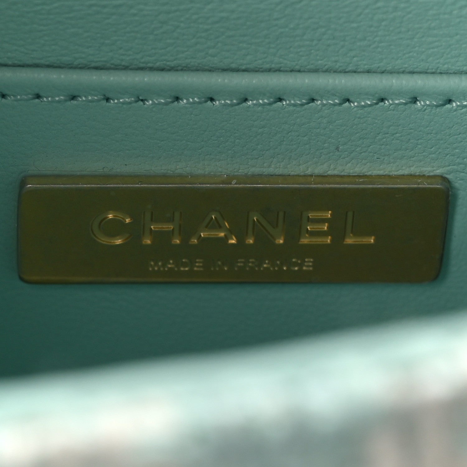 Chanel Tweed Handle Crush Top Handle Flap Bag Light Blue Ecru 6 of 9