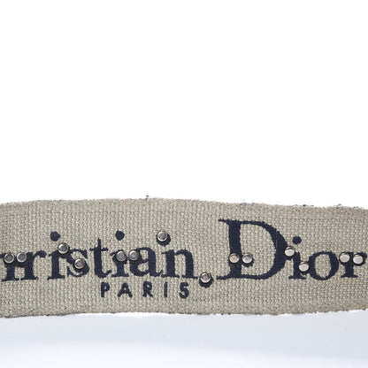 Christian Dior Oblique Studded Shoulder Strap Blue 6 of 7
