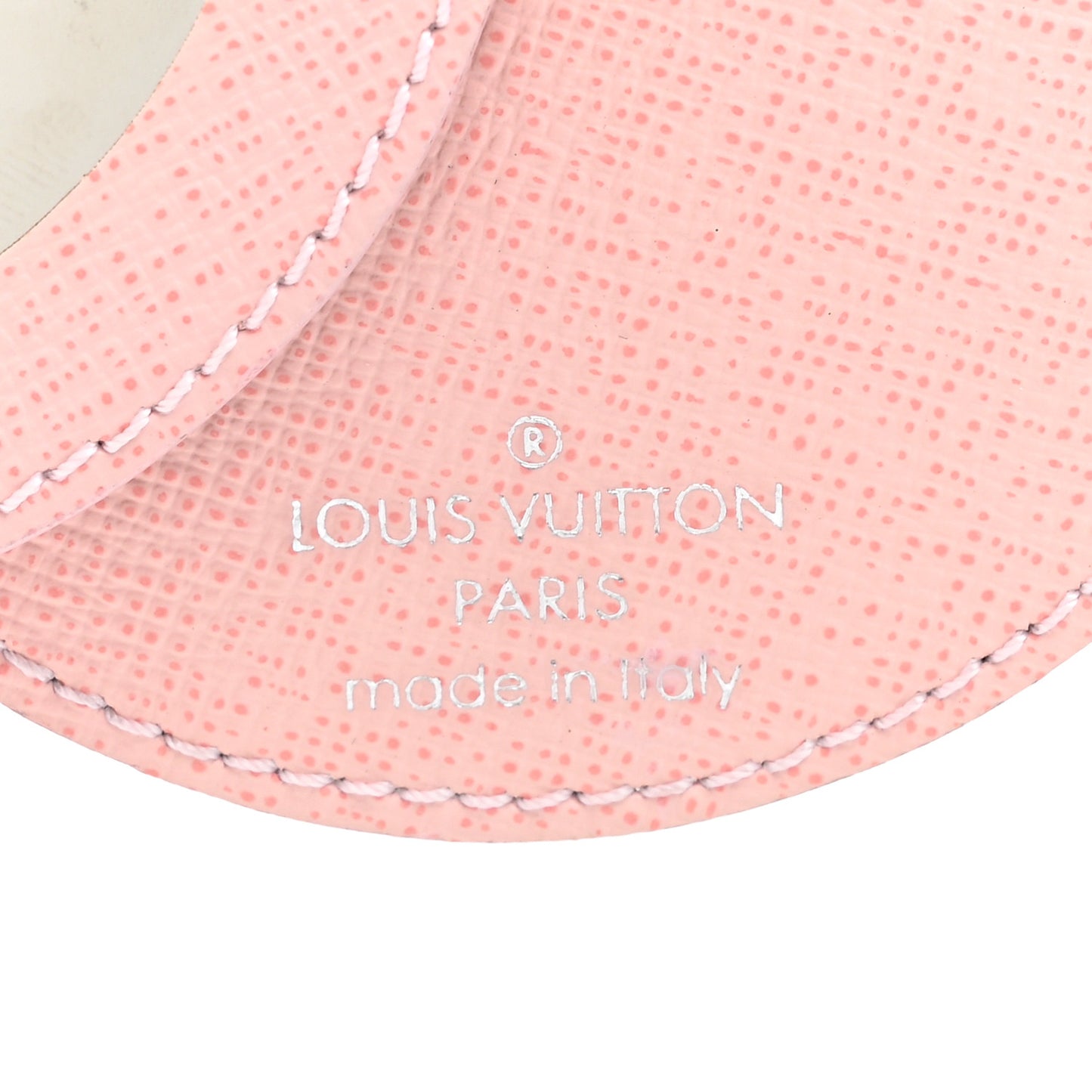 Epi Mirror Bag Charm Key Holder Rose Ballerine