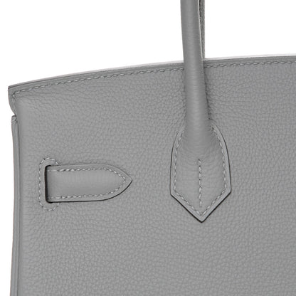 Hermes Togo Birkin 30 Gris Mouette 8 of 26