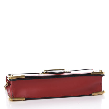 Prada City Calf Saffiano Cahier Pochette Fuoco Black 3 of 9