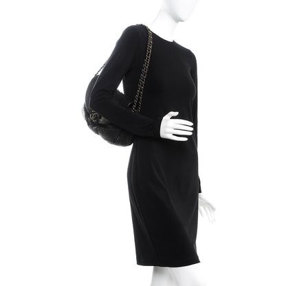 Chanel Metallic Python Hobo Black Gold 2 of 8