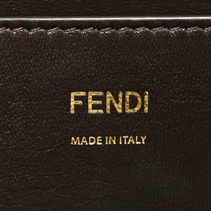 Fendi Vitello King Nubuck Pequin Karligraphy Pocket Shoulder Bag Biscuit Tobacco Moro 6 of 10
