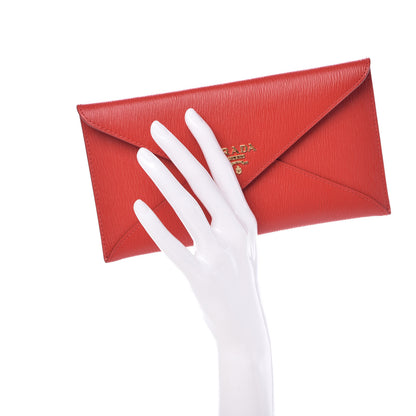 Prada Vitello Move Envelope Wallet Lacca 2 of 8