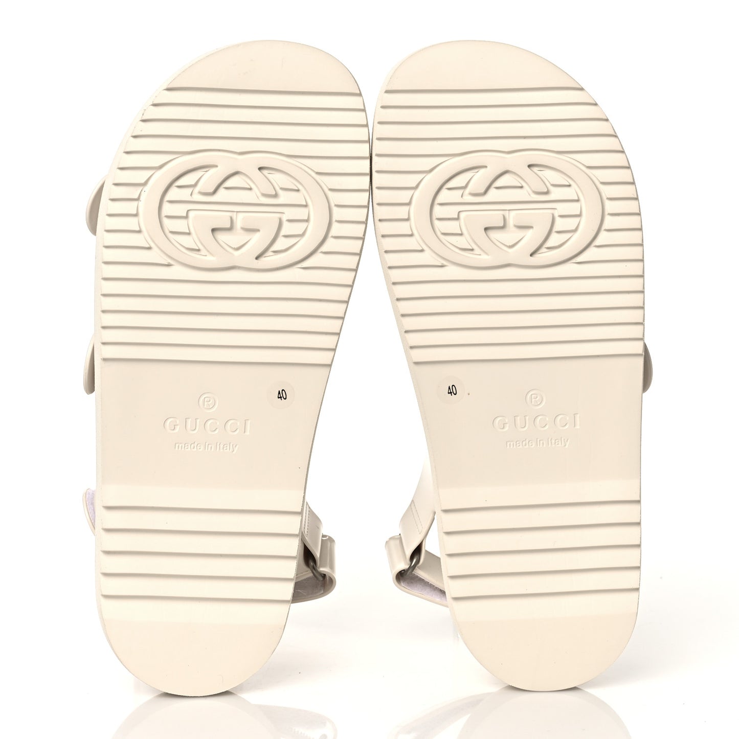 Rubber Mini Double G Womens Isla Dad Sandals 40 Dusty White