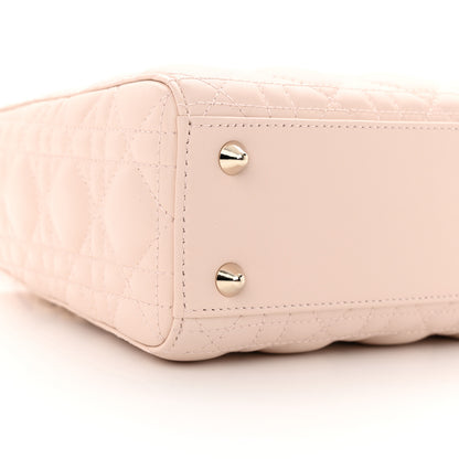 Christian Dior Lambskin Cannage Small My ABCDior Lady Dior Light Pink 9 of 12