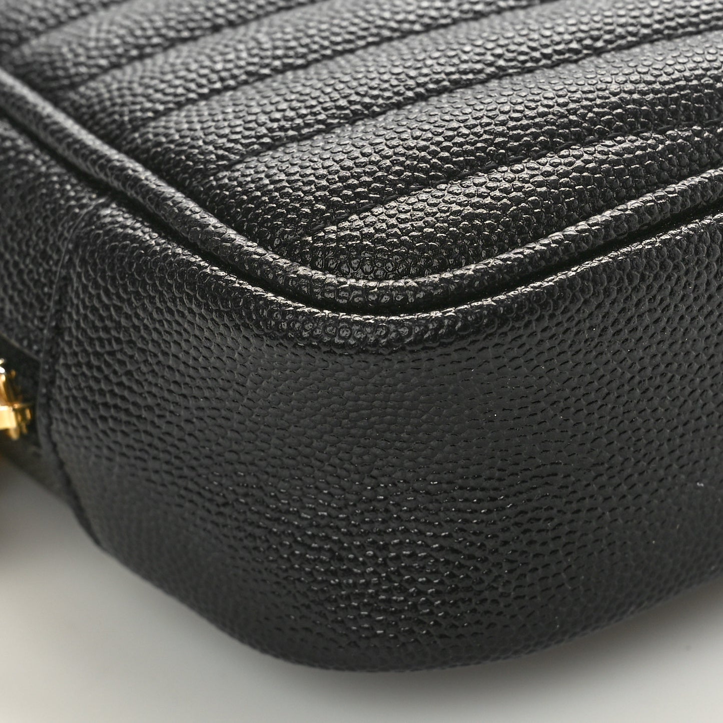 Grain De Poudre Matelasse Monogram Mini Lou Camera Bag Black