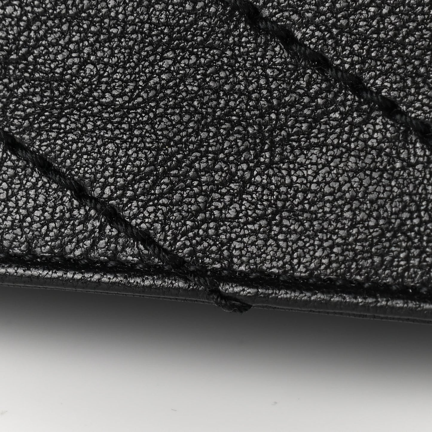 Pebbled Lambskin Chevron Monogram Large Nolita Black