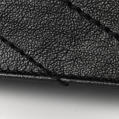 Saint Laurent Pebbled Lambskin Chevron Monogram Large Nolita Black 10 of 11