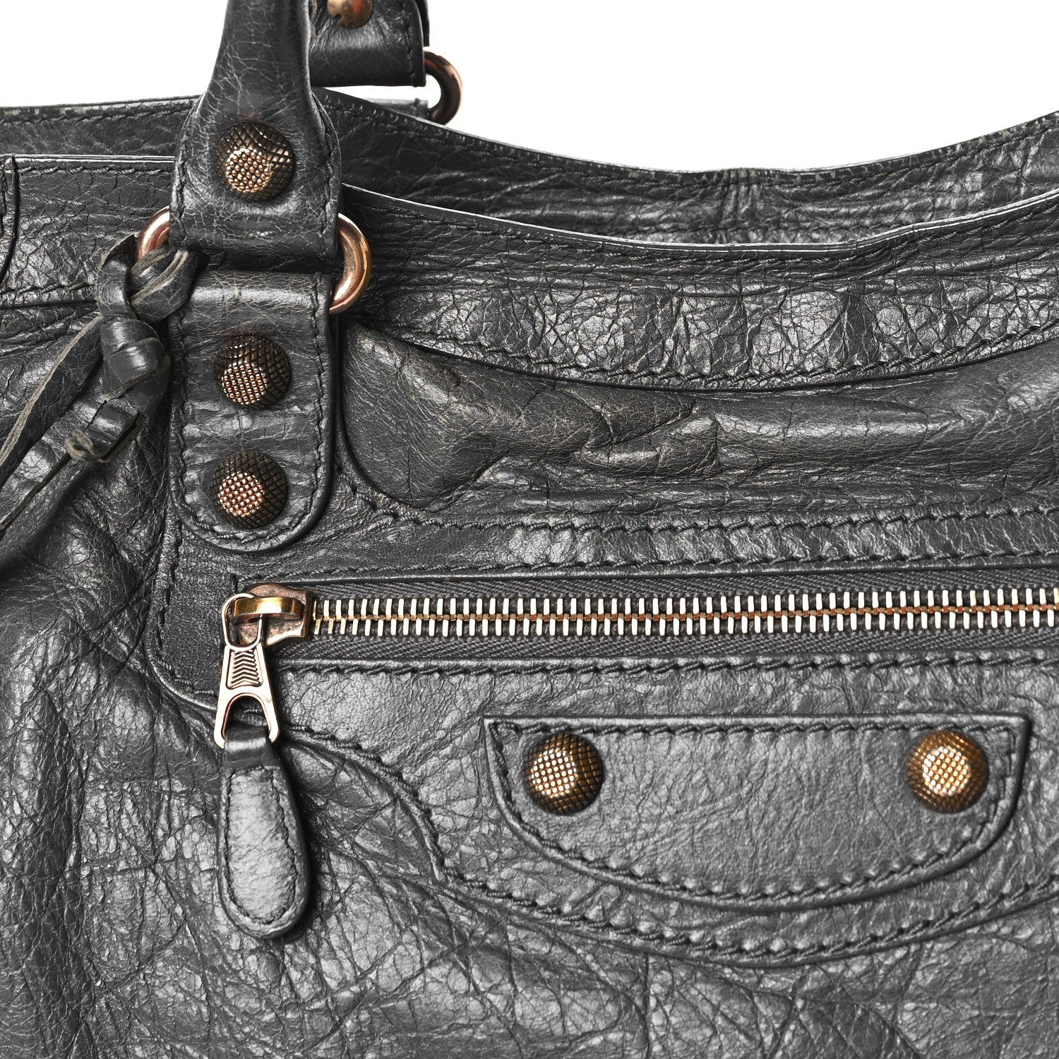 Balenciaga Agneau Giant 12 Rose Gold Hardware City Gris Tarmac 8 of 19