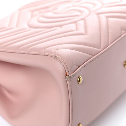 Gucci Calfskin Matelasse Small GG Marmont Tote Perfect Pink 14 of 16