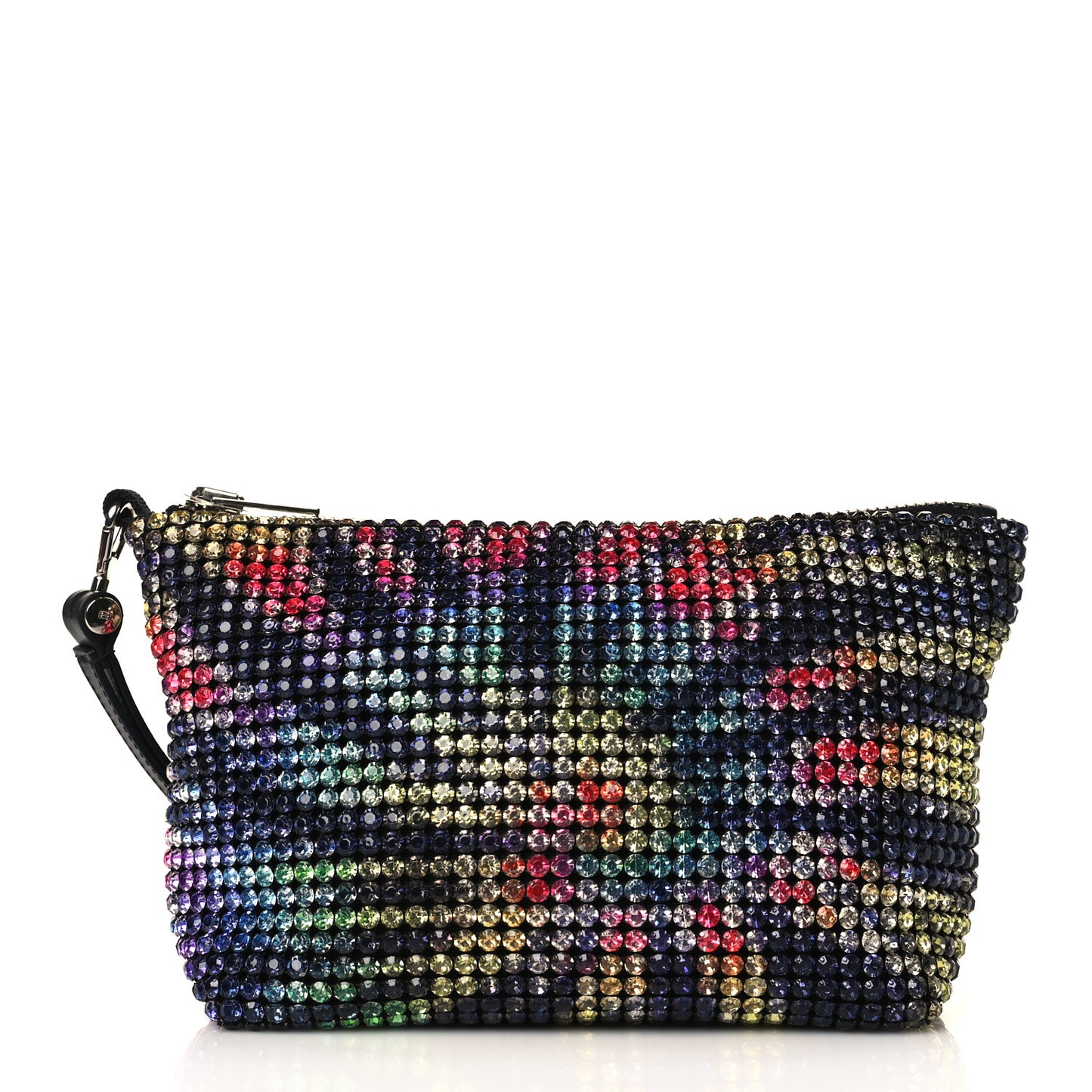 Mesh Crystal Rhinestone Heiress Clutch Multicolor
