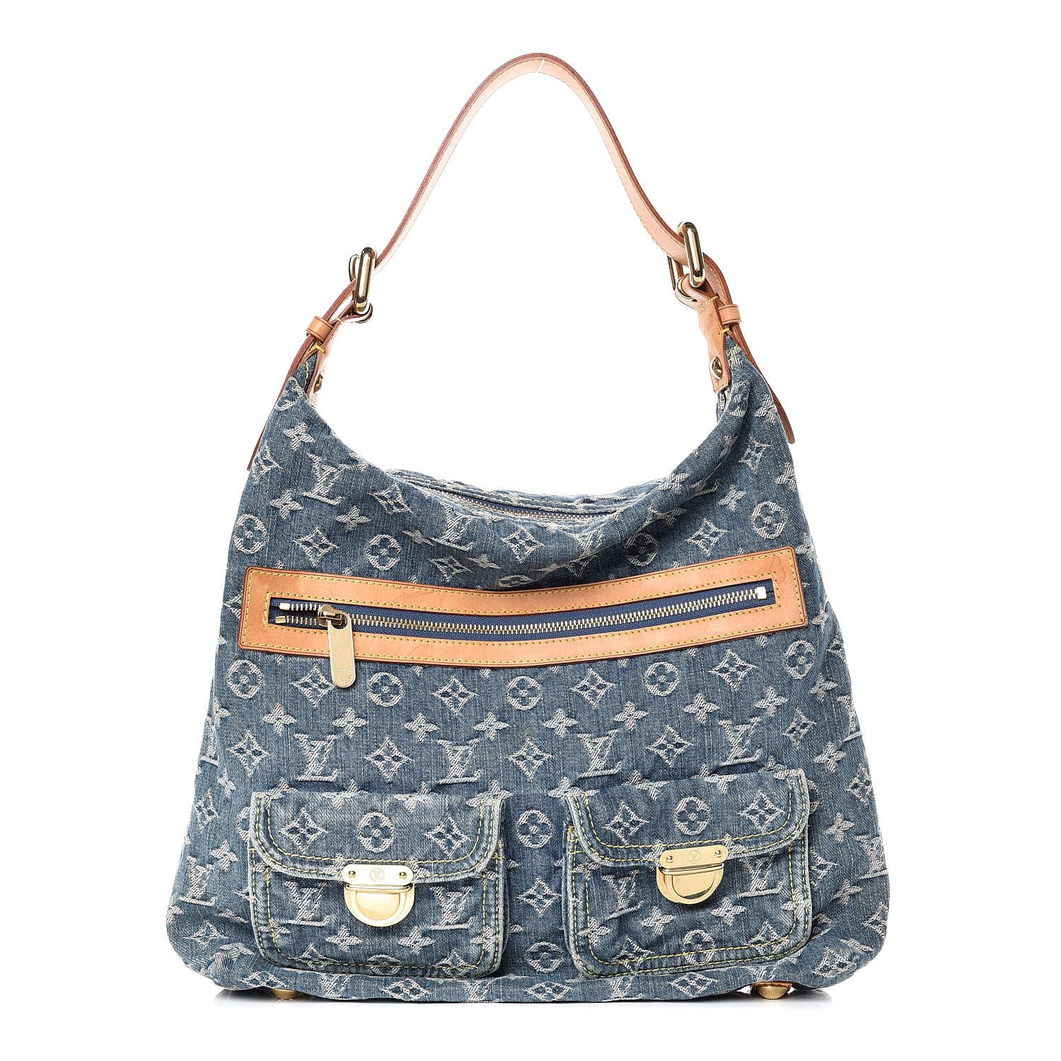 Louis Vuitton Denim Baggy GM Blue 1 of 8
