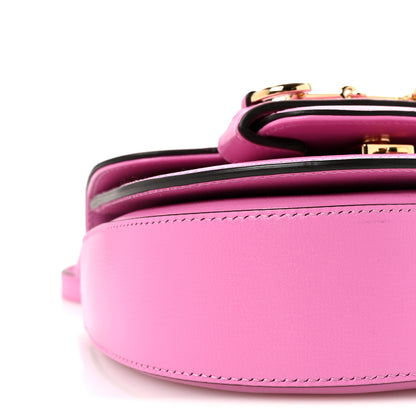 Gucci Azalea Calfskin Mini Top Handle Horsebit 1955 Crossbody Bag Libre Pink 14 of 17