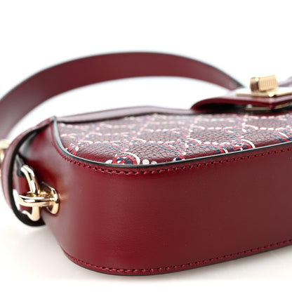 Gucci GG Shadow Monogram Mini Moon Side Shoulder Bag Rosso Ancora Red 8 of 9