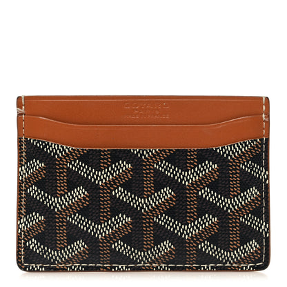 Goyard Goyardine Saint Sulpice Card Holder Black Gold 1 of 7