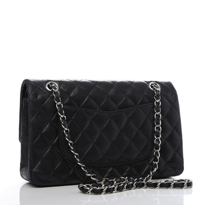 Chanel Lambskin Quilted Medium Double Flap Black 3 of 13