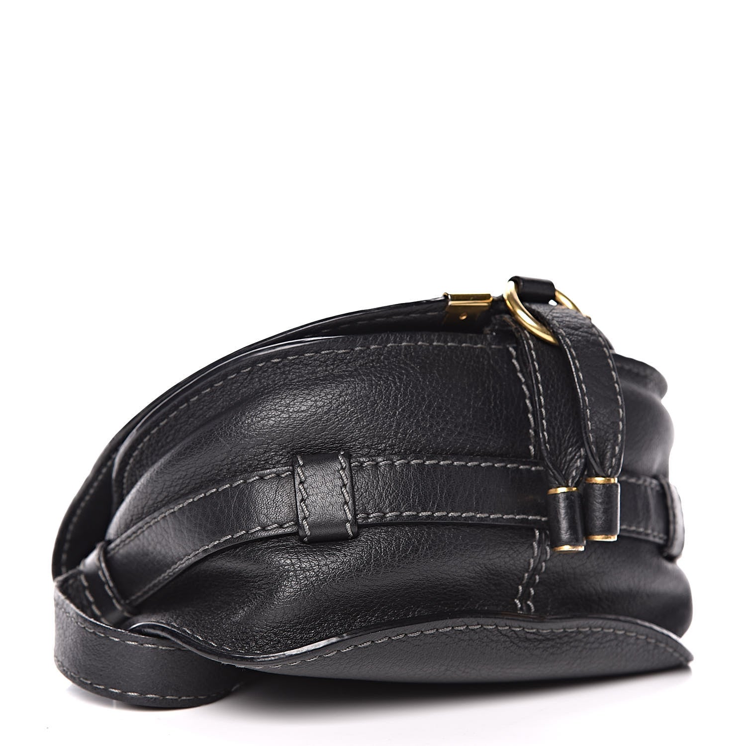 Chloe Calfskin Mini Marcie Round Crossbody Bag Black 4 of 13